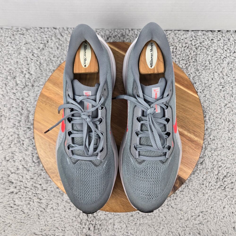 Nike Mens 11.5 Pegasus 41 Cool Grey Bright Crimson Road Running Shoe FD2722-013 - Picture 5 of 13